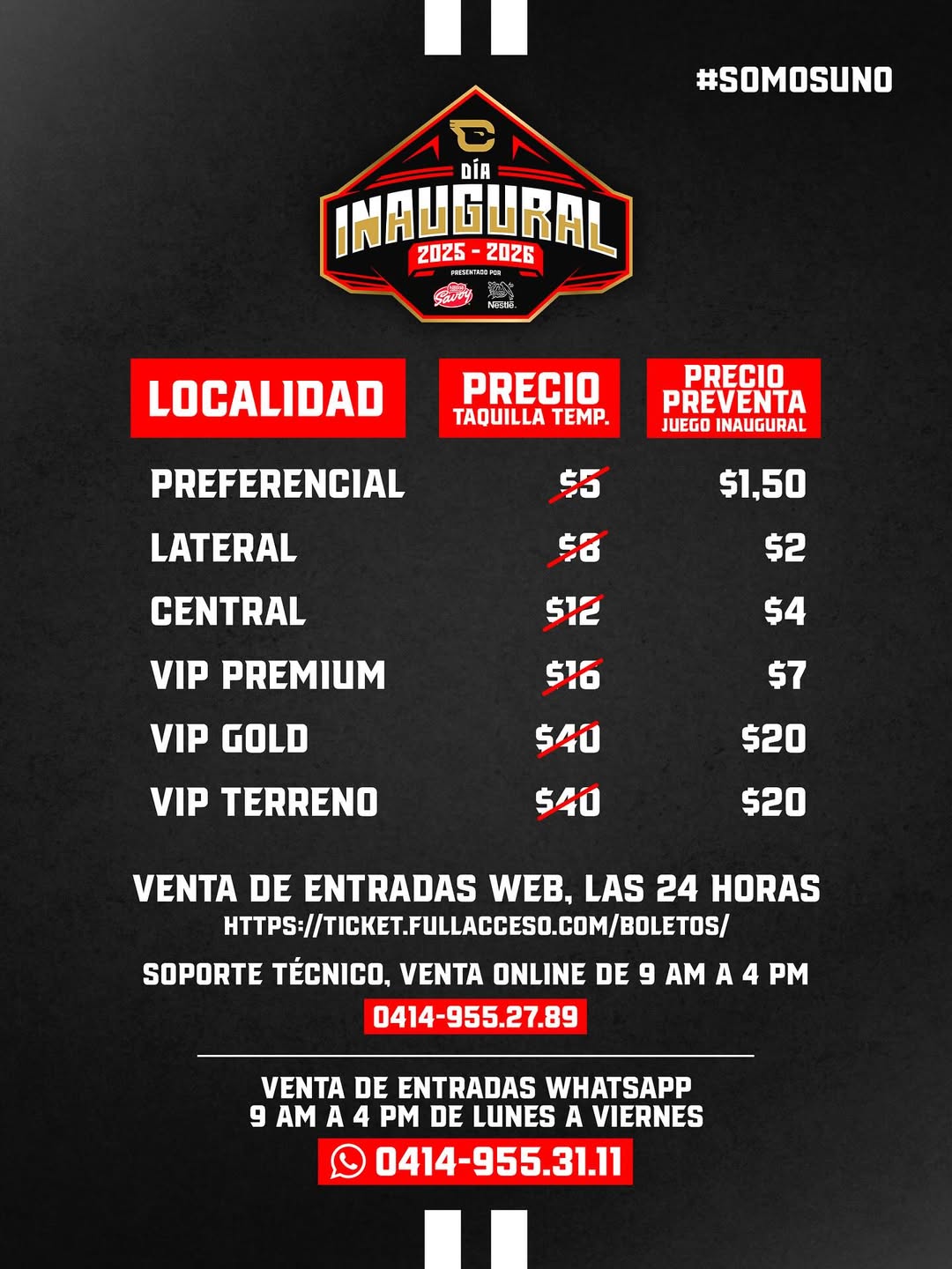 002 No te quedes por fuera Asegura tu entrada para el Dia Inaugural desde YA y preparate para un dia historico con musica premios y entretenimiento para toda la familia Dia miercoles 15 de o… - Cardenales de Lara B.B.C