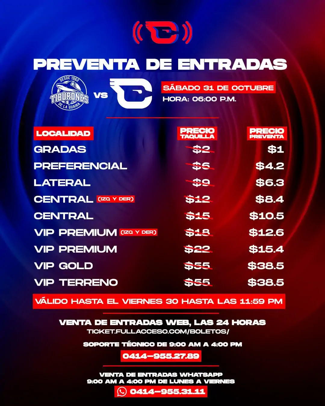preventa entradas cardenales - Cardenales de Lara B.B.C